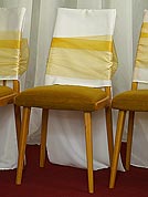 Univerzálne slávnostné návleky na operadlá stoličky - návleky Miňon